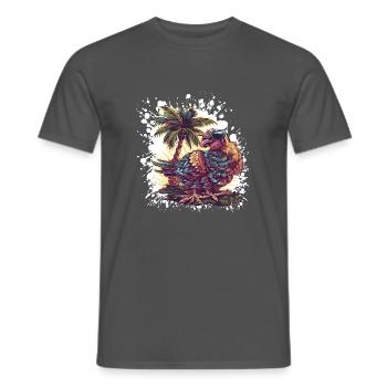 Truthan Insel Palme - Männer T-Shirt - Anthrazit - Vorne - AI Model Male 178 light (178cm)