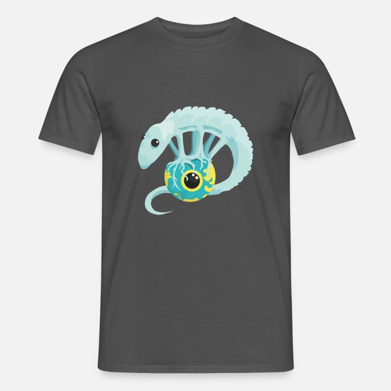 CuteLizard - Männer T-Shirt - Anthrazit