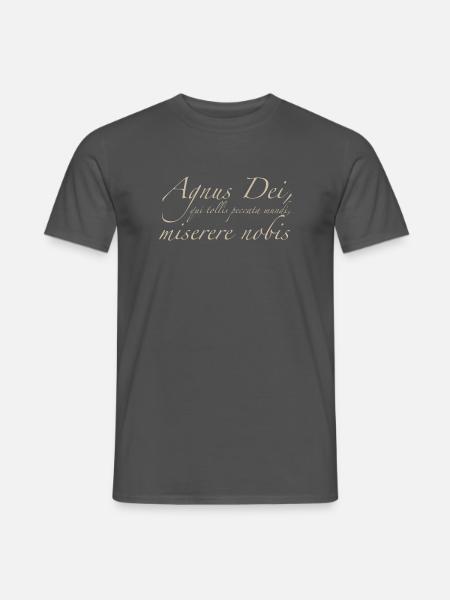 Agnus Dei - Männer T-Shirt - Anthrazit