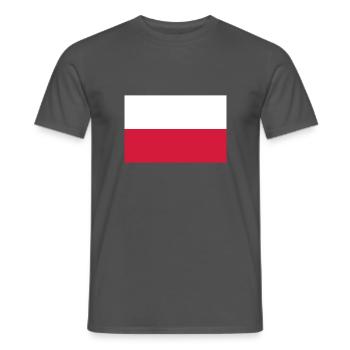 Polen - Männer T-Shirt - Anthrazit - Vorne - AI Model Male 178 light (178cm)