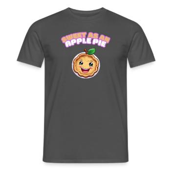 Reichhaltiges Apfelkuchen-Rezept - Männer T-Shirt - Anthrazit - Vorne - AI Model Male 178 light (178cm)