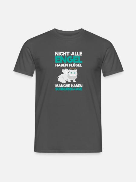 ENGEL KATZE! - Männer T-Shirt - Anthrazit