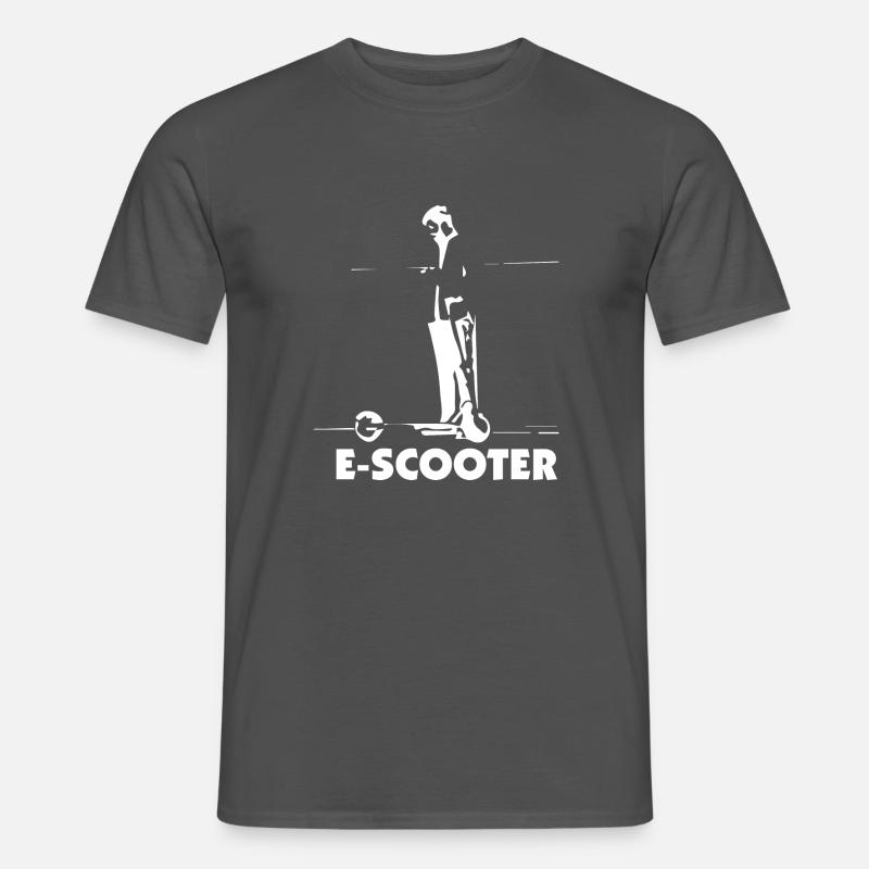 E-Scooter E-Roller Scooter - Männer T-Shirt - Anthrazit