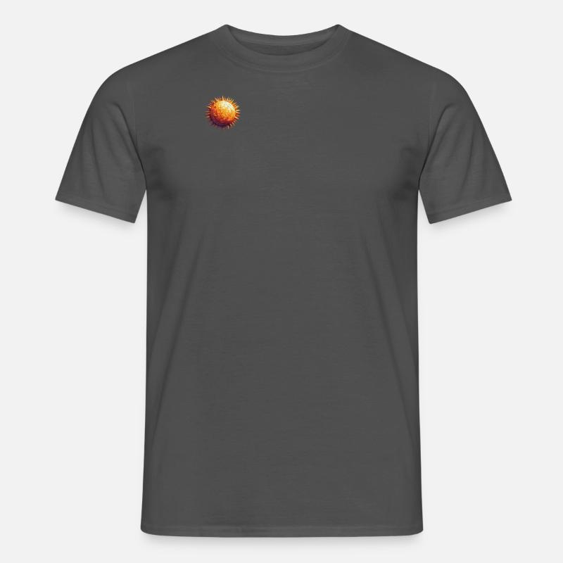 Sonne Polygon - Männer T-Shirt - Anthrazit