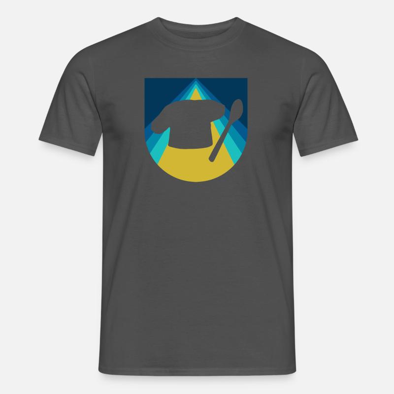 Backen Bäcker Backwaren - Männer T-Shirt - Anthrazit
