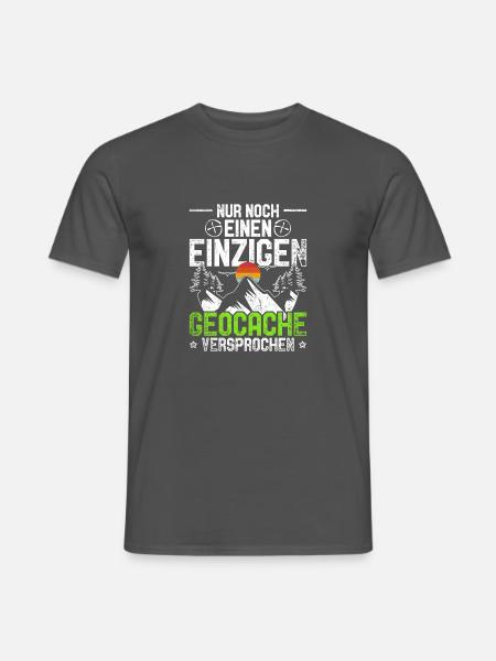 Geocache Geocaching Geschenk Nur noch ein Cache - Männer T-Shirt - Anthrazit