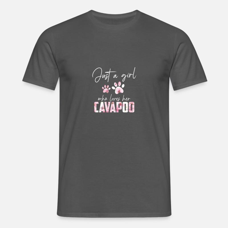 Cavapoo - Men's T-Shirt - charcoal grey