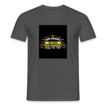 Nouvel An 4 - T-shirt homme - charbon - Devant - AI Model Male 178 light (178cm)