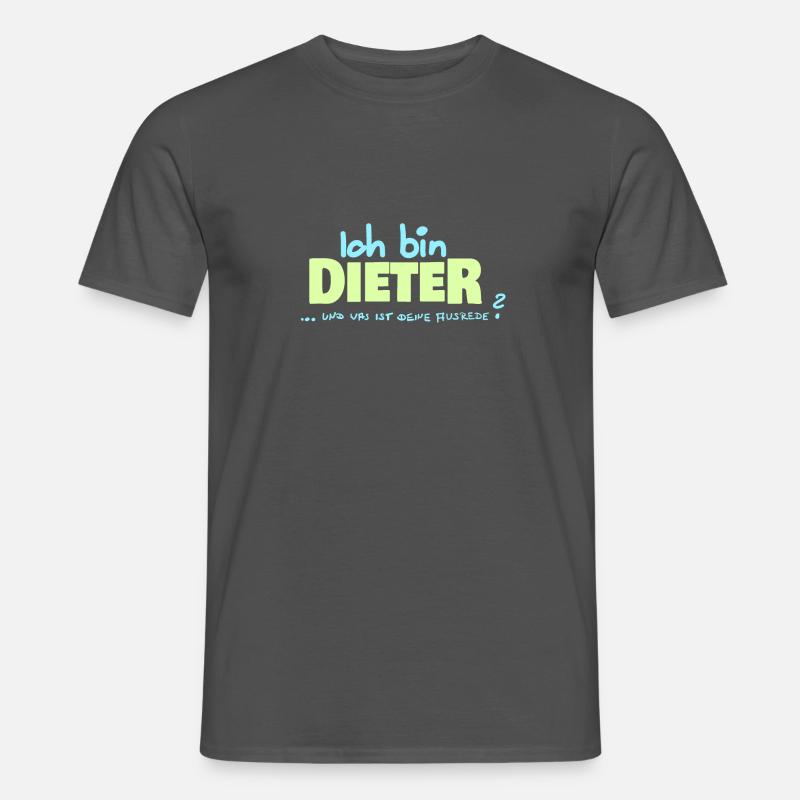 Dieter - Männer T-Shirt - Anthrazit