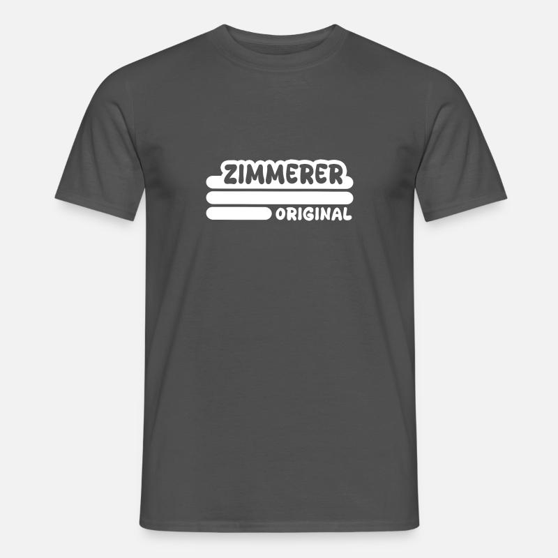 Zimmerer - Männer T-Shirt - Anthrazit