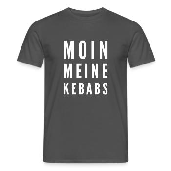 Moin meine Kebabs - Männer T-Shirt - Anthrazit - Vorne - AI Model Male 178 light (178cm)