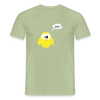 piou dev - T-shirt homme - vert sauge - Devant - AI Model Male 178 light (178cm)