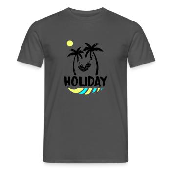 palms relax holiday - Männer T-Shirt - Anthrazit - Vorne - AI Model Male 178 light (178cm)