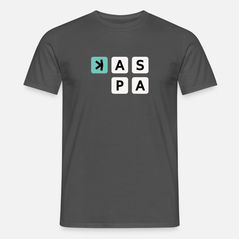 KAS Kaspa Cube Cube Qubic Crypto - T-shirt uomo - antracite