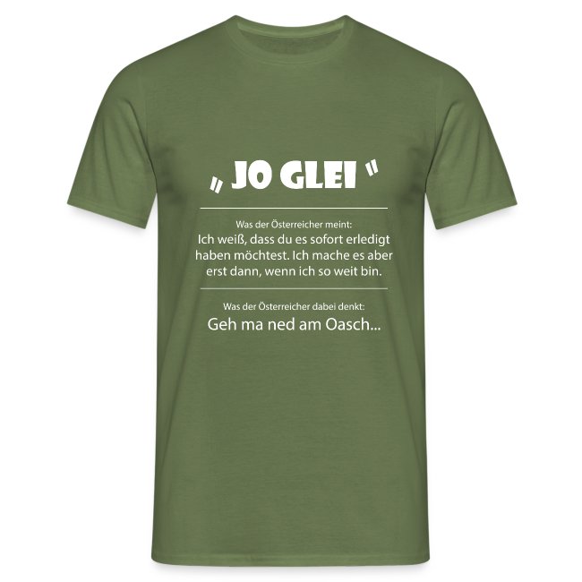 Vorschau: Jo glei - Männer T-Shirt
