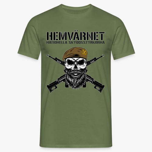 Hemvärnet - Dödskalle med Ak 4C - T-shirt herr