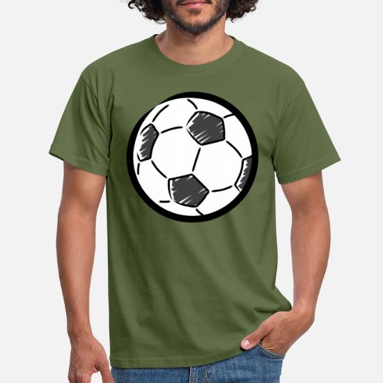 maak een foto vaak Verfrissend Voetbal bal tekening' Mannen T-shirt | Spreadshirt