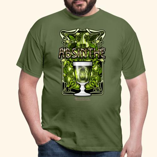 Absinthe Jugendstil-Design - Männer T-Shirt