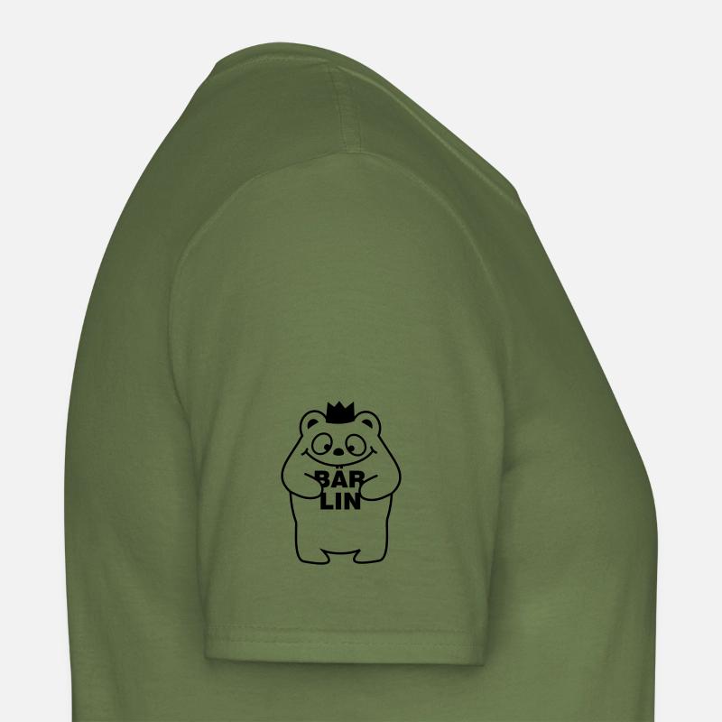 Berliner Bär - Männer T-Shirt - Militärgrün