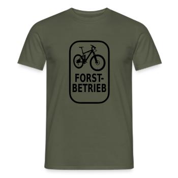 Forstbetrieb - Männer T-Shirt - Militärgrün - Vorne - AI Model Male 178 light (178cm)