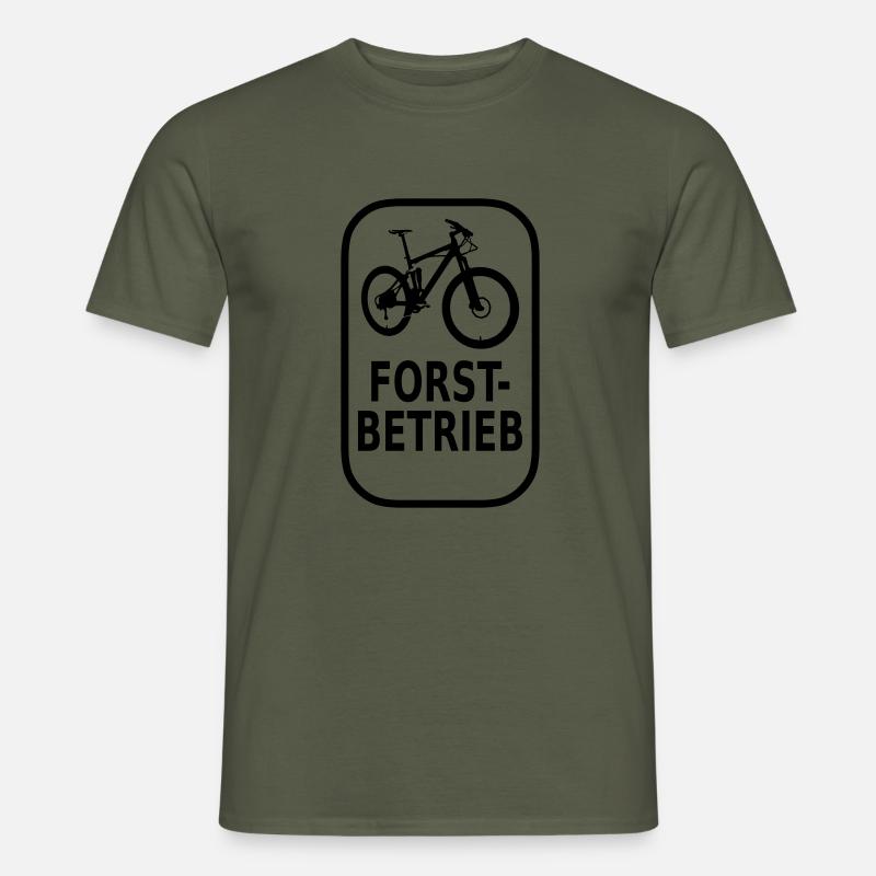 Forstbetrieb - Männer T-Shirt - Militärgrün