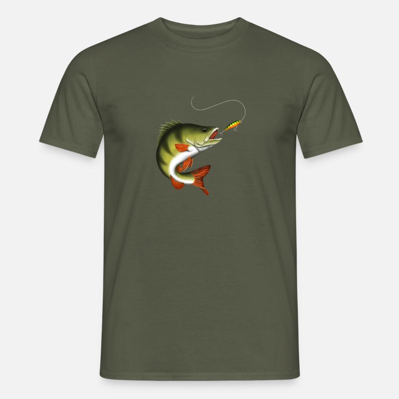 Aborre - Mænd T-shirt - armygrøn