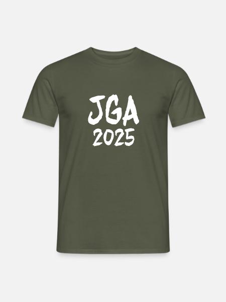 2025 JGA Junggesellenabschied - Männer T-Shirt - Militärgrün