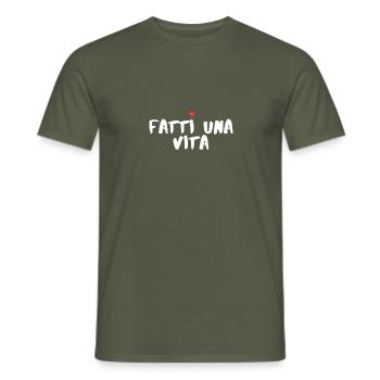 Get a Life - Men's T-Shirt - military green - Front - AI Model Male 178 light (178cm)