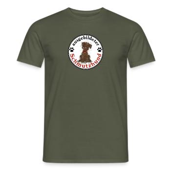 Schmutzhund1 3 - Männer T-Shirt - Militärgrün - Vorne - AI Model Male 178 light (178cm)