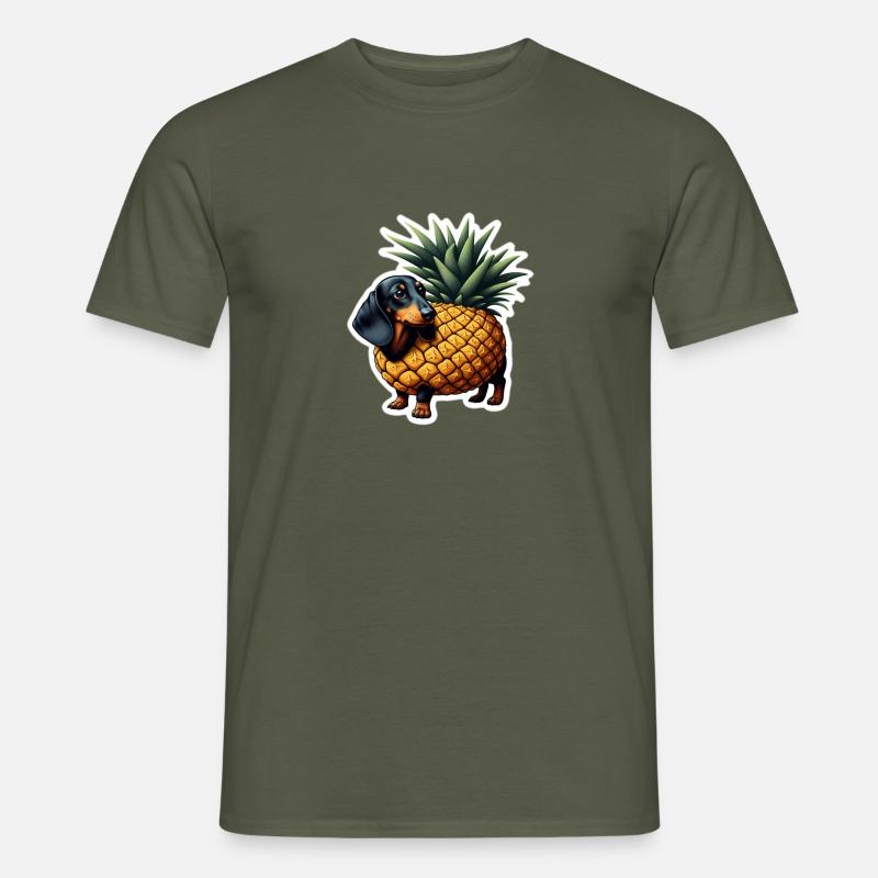 Dachshund - Männer T-Shirt - Militärgrün