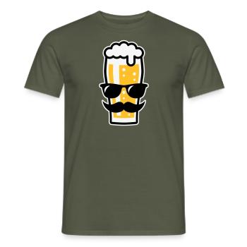 Sunglasses Summer (Three Colours) - Men's T-Shirt - military green - Front - AI Model Male 178 light (178cm)