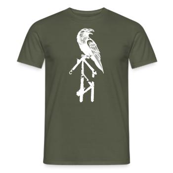 Celtic Ireland Celtic Knot Pattern Tree - Men's T-Shirt - military green - Front - AI Model Male 178 light (178cm)
