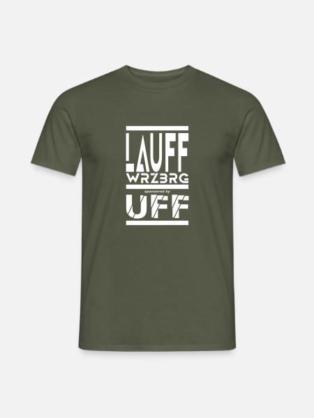 LAUFF WRZBRG SVG - Männer T-Shirt - Militärgrün