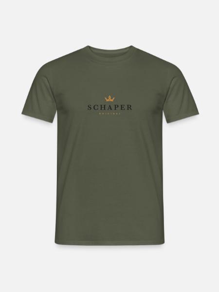 Schaper Original Familienlogo - Männer T-Shirt - Militärgrün