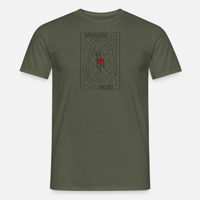 Available / Verfügbar - Männer T-Shirt - Militärgrün