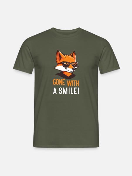 Gone with a smile! - Abschluss - Männer T-Shirt - Militärgrün