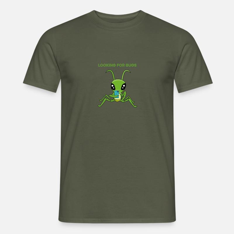 Looking for Bugs-Gottesanbeterin Handy - Männer T-Shirt - Militärgrün