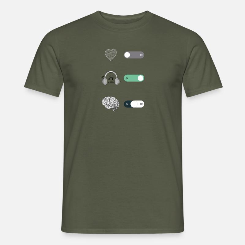 MOBILE BUTTON SMARTPHONE SYMBOL - Men's T-Shirt - military green