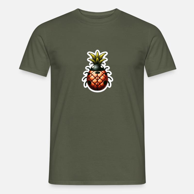 Fruity Ladybug - Männer T-Shirt - Militärgrün