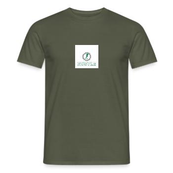 Hustle grün - Männer T-Shirt - Militärgrün - Vorne - AI Model Male 178 light (178cm)