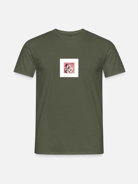 338286B0 5314 4090 914E 2BB4BE0A0102 - Männer T-Shirt - Militärgrün