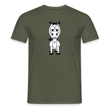 Louis - Men's T-Shirt - military green - Front - AI Model Male 178 light (178cm)