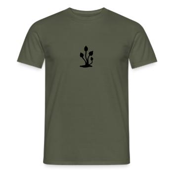 champignon magique, une salle de bouillie de maïs, - T-shirt homme - vert militaire - Devant - AI Model Male 178 light (178cm)
