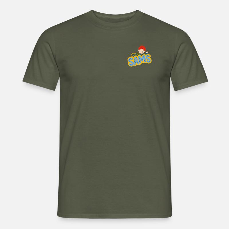 Logo Sama kusi - T-shirt męski - zieleń wojskowa