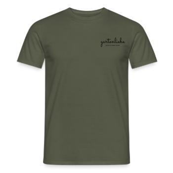gartenliebe ♥ - Männer T-Shirt - Militärgrün - Vorne - AI Model Male 178 light (178cm)