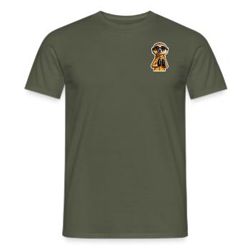 Entdecker Meerkatze - Männer T-Shirt - Militärgrün - Vorne - AI Model Male 178 light (178cm)