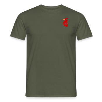 AI - Men's T-Shirt - military green - Front - AI Model Male 178 light (178cm)