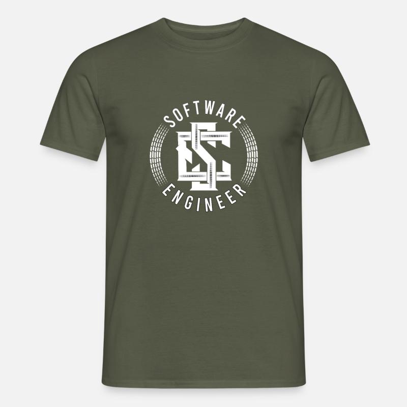 Software developer for coders - Men’s T-shirt - military green