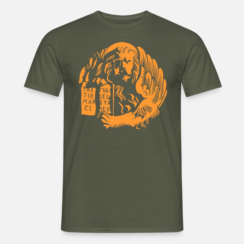 Moeca Leone Venezia - T-shirt uomo - verde militare