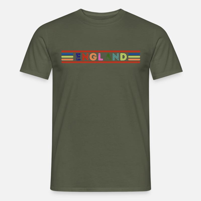 England - Männer T-Shirt - Militärgrün